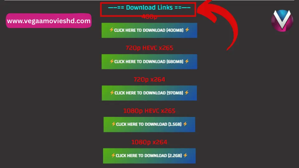 Offline Download Support in VegaMovies App
